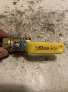KITZ Nº 58 | 1/2” NPT Válvula de bola de latón roscada puerto completo 600 WOG/125 g - Imagen 1 de 4