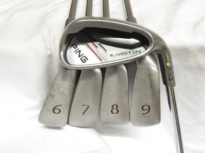 Used Ping Karsten Yellow Dot Iron Set 6-PW Ping CFS Regular Steel Shafts R - Image 1 of 4