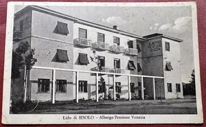 LIDO DI JESOLO ALBERGO PENSIONE VENEZIA ED. BAZAR MODERNO 1953 - Imagen 1 de 2