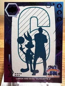 2021 Upper Deck Space Jam: A New Legacy #44 LeBron and Bugs "Silhouette 6" Blue - Picture 1 of 2
