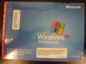 MICROSOFT E85-04164 WINDOWS XP PRO SP2 OEM SOFTWARE SEALED with Product Key - Picture 1 of 2