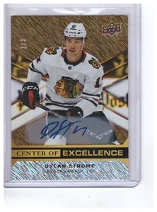 Dylan Strome 2020-21 UD Overtime Center of Excellence Auto Gold Card #CE-08 3/3 - Picture 1 of 2