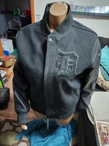 Pro Standard - Detroit Tigers Retro Classic Men's Wool Varsity Jacket -Black SzM - Picture 1 of 6