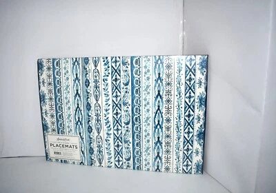 Hester & Cook 24 Indigo Chintz Placemat 18.5" x 12.5" NWT - Image 1 of 2