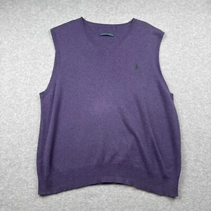 De Colección Polo Ralph Lauren Tejido Suave 100% Algodón Pima Pullover Chaleco Hombres Grande Preppy - Imagen 1 de 6