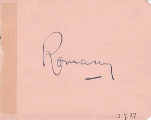 The Rev. George Bramwell Evens (Romany) - RARE SIGNED AUTOGRAPH ALBUM BOOK PAGE - Picture 1 of 3