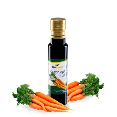 Biopurus Certified Organic Cold Pressed Carrot Oil 100ml - Image 1 of 2