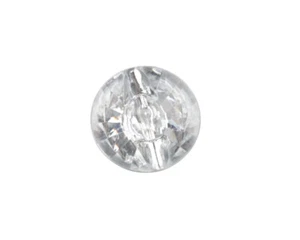 50PCS Clear Acrylic Round Button Beads Sewing DIY #92364 - Picture 1 of 1