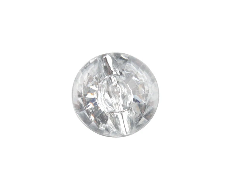 50PCS Clear Acrylic Round Button Beads Sewing DIY #92364 - Image 1 of 1