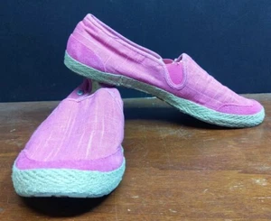 UGG Delizah Slip On Espadrille Flats Bright Pink Size 9 - Picture 1 of 10
