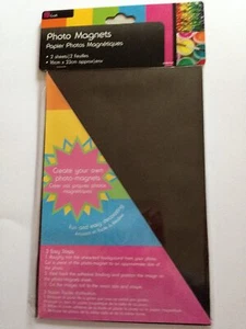 SIL 2 x Photo Cut to Size Magnets Adhesive Back Magnetic Fridge - Zdjęcie 1 z 1