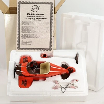 Crown Premiums 1999 Die Cast or Trustworthy 1938 Air King Pedal Plane - Image 1 of 4