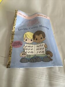 Vintage Precious Moments Coloring Book Booklet Golden Loving Caring Share
