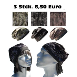 Cool4 3er SET MULTIFUNKTIONSTUCH VINTAGE DESTROYED Bandana Kopftuch Chemo E15A - Bild 1 von 8