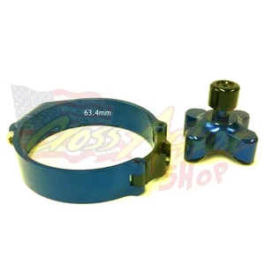 LAUNCH CONTROL PARTENZA VELOCE MOTO CROSS MOTARD UNIVERSALE YAMAHA 63.4mm BLU - Picture 1 of 1