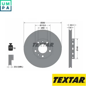 2x BRAKE DISC 92152203 FOR AUDI A8D3 VW PHAETON ASN/BBJ 3.0L BDX 2.8L BNG 3.0L - Picture 1 of 6