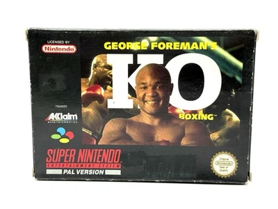 SNES George Foreman KO BOXING New  Game Nintendo Knockout# PAL,NIB FS - Immagine 1 di 4