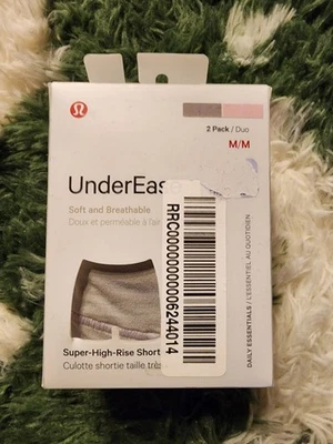 NUEVO CON ETIQUETAS Lululemon UnderEase Super High-Rise Shortie Ropa Interior Paquete de 2 SMTL/NFAL Foto 1 de 2