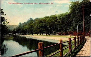 THE WISSAHICKON Fairmount Park PHILADELPHIA, Pennsylvania PA um 1913 Postkarte - Bild 1 von 2