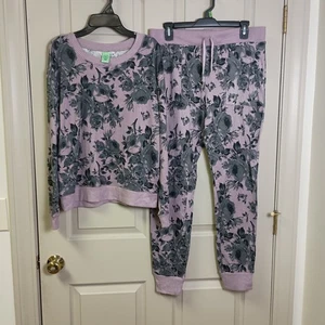 Honeydew Damen Loungewear Pyjama Set Größe M Lila Blumen Bequem - Bild 1 von 6