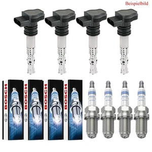 4x Janmor Bobine + 4x Bougie Bosch Super 4 pour VW Golf IV 1J1 1.4 16V 1.6 - Bild 1 von 2