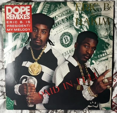 Eric B and Rakim - Paid In Full PROMO Promotional Use Hype Vinyl NM (2xLP) (180g - Image 1 of 4