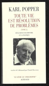 KARL POPPER . TOUTE VIE EST RESOLUTION DE PROBLEMES . TOME 2 . 1999 - Picture 1 of 1