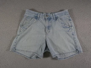 Vintage Lucky Brand Dungarees Shorts Womens 8 29 Blue Denim Made USA 90s Jorts - Picture 1 of 14