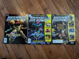 Nintendo Power 162 163 164 LOT Metroid Prime Fusion Hunters Lord of the Rings - Picture 1 of 3