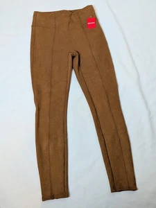 Spanx Faux Suede Leggings NWT Women’s Size M Rich Caramel Brown - Picture 1 of 4