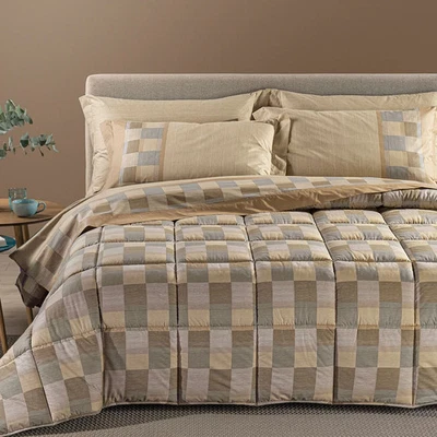 Trapunta Piumone Invernale Caleffi "Oslo" Letto Matrimoniale In 100% Cotone - Immagine 1 di 4