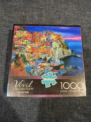 1000 PCS Jigsaw Puzzle Buffalo Games Vivid Collection Cinque Terre New Sealed - Image 1 of 2
