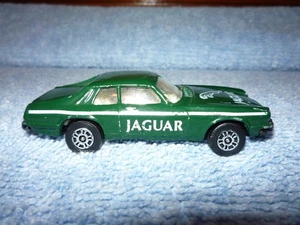 Corgi Juniors Jaguar XJS British Racing Green, White Jaguar Decals Vintage 1980s - Picture 1 of 6
