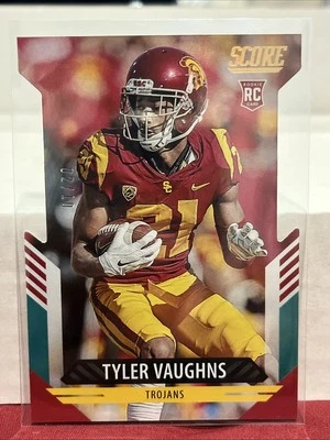 Tyler Vaughns 2021 Panini Score Football Card #383 Die-cut Foil USC Trojans /10 - Image 1 of 3