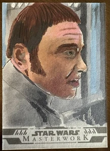 Tarjeta de boceto artístico General Tagge 1/1 - Topps 2025 Star Wars obra maestra automática - Imagen 1 de 2