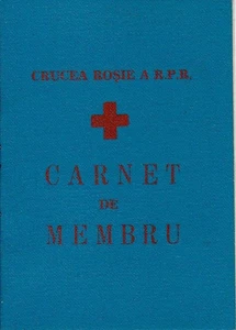 Romania, 1965, Red Cross Member Card RPR - Revenue Fiscal Stamps / Cinderellas - Picture 1 of 7