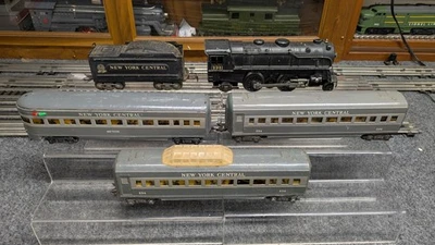 Motor de vapor Marx 999 con 234 Meteor juego de pasajeros iluminado de 3 piezas de Nueva York - probado Foto 1 de 4