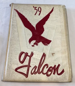 🍒 Vintage 1959 Falcon Fulton Tennessee Yearbook Signatures Hardcover 🍒 - Bild 1 von 5