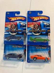Hot Wheels Lot 4x Dodge / Plymouth Faster Than Ever / Muscle Mania J1 - Picture 1 of 1