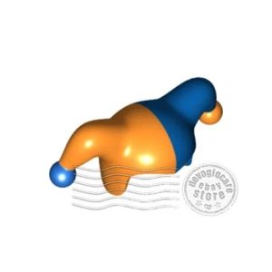 1x LEGO 62537pb02 Minifig Headgear Jester's Cap Orange | 6116584 - Picture 1 of 1