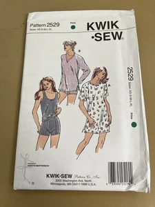Kwik Sew 2529 UNCUT Sewing Pattern, Misses' Shirts, Tank Top, Shorts, Size XS-XL - Picture 1 of 2