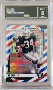 Bo Jackson 2024 Prizm Red White & Blue Prizm #154 GMA Graded GEM Mint 10 - Bild 1 von 2