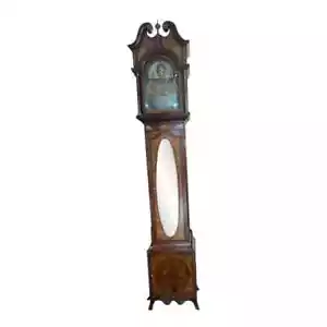 100 inches Tall Mahogany Maitland Smith Long Case Grandfather Clock W Chimes - Picture 1 of 8