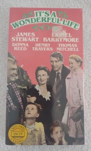 It's a Wonderful Life VHS 1987 Goodtimes Home Video Uncut Frank Capra NEW SEALED - Picture 1 of 3