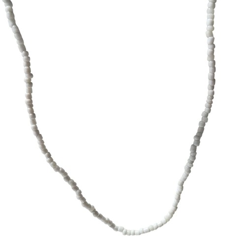 VETEMENTS Collana Perline Bianche Retrò Classica Semplice Minimalista Moda Gioielli Donna