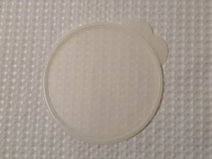 Tupperware Replacement Lid Round Clear C #2541A W/ Butterfly Tab - Picture 1 of 7