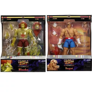 Street Fighter II - 6" Sagat & Blanka Action Figure - 2 SET New & Sealed JADA - Picture 1 of 4