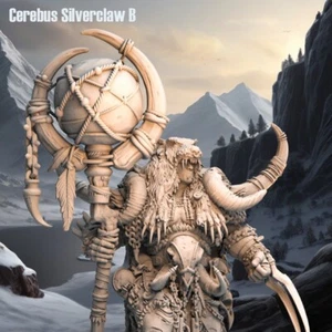 Cerebus Silverclaw B - Frost Tribe - D&D or Wargaming Miniature 32mm - Picture 1 of 1