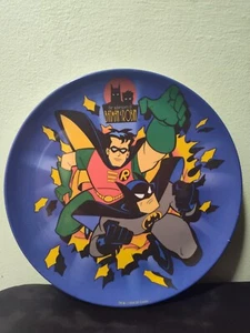 1994 Batman and Robin Plate DC Comics Zak Designs Melamine Vintage 8” Plate - Picture 1 of 5