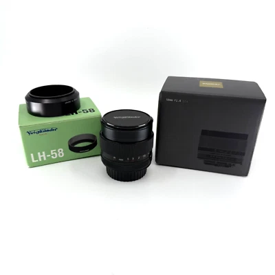 Voigtlander NOKTON 58mm F1.4 SLII N AI-S Nikon F con parasol LH-58 Foto 1 de 4